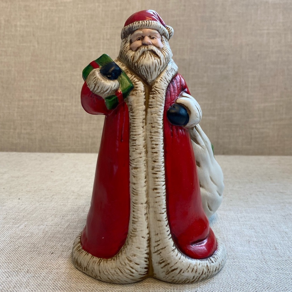 Claire Burke ceramic Santa Clause with bag 1991.